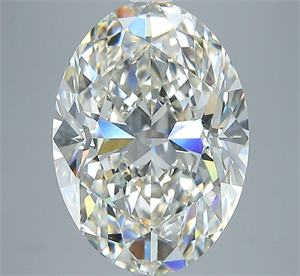 Picture of Natural Diamond 4.01 Carats, Oval with  Cut, J Color, VS1 Clarity and Certified by GIA