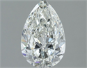 Natural Diamond 1.30 Carats, Pear with  Cut, H Color, SI1 Clarity and Certified by IGI