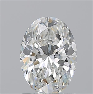 Picture of Natural Diamond 1.20 Carats, Oval with  Cut, G Color, SI1 Clarity and Certified by GIA