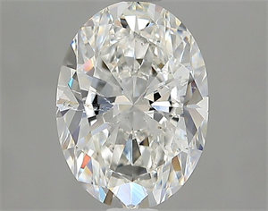 Picture of Natural Diamond 1.51 Carats, Oval with  Cut, G Color, SI2 Clarity and Certified by GIA