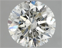 Natural Diamond 1.55 Carats, Round with Excellent Cut, I Color, I1 Clarity and Certified by IGI
