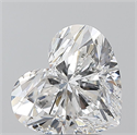 Natural Diamond 2.52 Carats, Heart with  Cut, E Color, SI2 Clarity and Certified by GIA