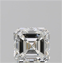 Diamante Natural 1.01 quilates, Asscher , Color H, claridad VS1 y certificado GIA