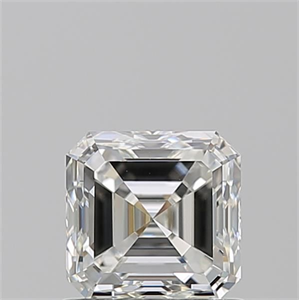 Foto Diamante Natural 1.01 quilates, Asscher , Color H, claridad VS1 y certificado GIA de