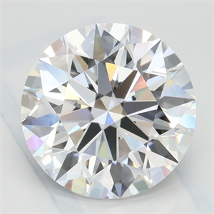 Picture of Lab Grown Diamond 2.53 Carats, Round with Ideal Cut, D Color, IF Clarity and Certified by IGI
