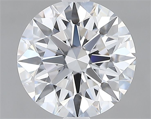 Picture of Lab Grown Diamond 1.57 Carats, Round with Excellent Cut, D Color, IF Clarity and Certified by GIA