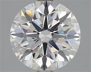 Picture of Lab Grown Diamond 2.81 Carats, Round with Ideal Cut, E Color, IF Clarity and Certified by IGI