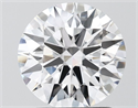 Lab Grown Diamond 2.03 Carats, Round with Ideal Cut, D Color, VVS1 Clarity and Certified by IGI