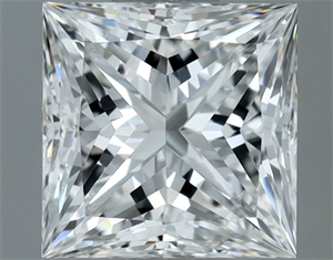 Picture of Natural Diamond 1.02 Carats, Princess with  Cut, G Color, VVS2 Clarity and Certified by GIA