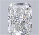 Natural Diamond 0.70 Carats, Radiant with  Cut, I Color, VS2 Clarity and Certified by GIA