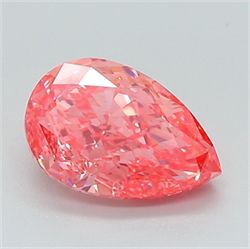 Picture of Lab Grown Diamond 2.20 Carats, Pear with  Cut, Fancy Vivid Pink Color, VS1 Clarity and Certified by IGI