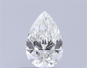 Picture of Natural Diamond 0.50 Carats, Pear with  Cut, H Color, VVS2 Clarity and Certified by GIA