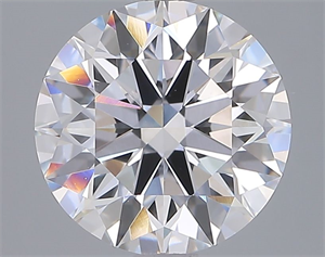 Picture of Lab Grown Diamond 3.04 Carats, Round with Ideal Cut, E Color, VVS2 Clarity and Certified by IGI