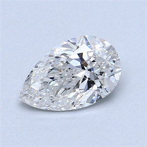 Picture of 0.71 Carats, Pear Diamond with  Cut, F Color, SI1 Clarity and Certified by GIA