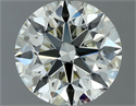 Natural Diamond 1.00 Carats, Round with Excellent Cut, K Color, VVS2 Clarity and Certified by IGI