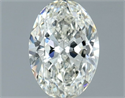 Natural Diamond 0.71 Carats, Oval with  Cut, J Color, VVS1 Clarity and Certified by GIA