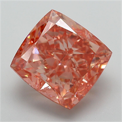 Picture of Lab Grown Diamond 7.85 Carats, CUSHION MODIFIED with  Cut, Fancy Vivid Pink Color, VS1 Clarity and Certified by IGI