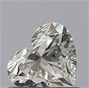 Natural Diamond 0.50 Carats, Heart with  Cut, I Color, IF Clarity and Certified by GIA