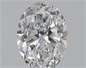 Natural Diamond 0.42 Carats, Oval with  Cut, D Color, VS1 Clarity and Certified by GIA