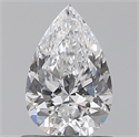 Natural Diamond 0.70 Carats, Pear with  Cut, D Color, VS2 Clarity and Certified by GIA