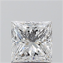 Diamante Natural 1.00 quilates, Princesa , Color D, claridad SI1 y certificado GIA