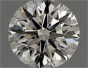 Natural Diamond 0.43 Carats, Round with Excellent Cut, L Color, IF Clarity and Certified by GIA