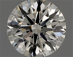 Picture of Natural Diamond 0.43 Carats, Round with Excellent Cut, L Color, IF Clarity and Certified by GIA