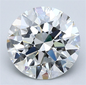 Picture of Natural Diamond 3.02 Carats, Round with Excellent Cut, F Color, VVS2 Clarity and Certified by GIA