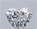 Natural Diamond 0.30 Carats, Heart with  Cut, E Color, VVS2 Clarity and Certified by GIA