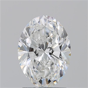 Picture of Natural Diamond 2.01 Carats, Oval with  Cut, F Color, VS2 Clarity and Certified by GIA