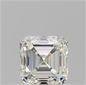 Natural Diamond 1.01 Carats, Asscher with  Cut, I Color, VVS2 Clarity and Certified by IGI