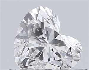 Picture of Natural Diamond 0.42 Carats, Heart with  Cut, H Color, SI2 Clarity and Certified by GIA