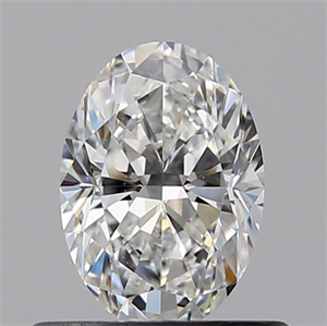 Picture of Natural Diamond 0.52 Carats, Oval with  Cut, F Color, VS2 Clarity and Certified by GIA