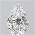 Natural Diamond 1.00 Carats, Pear with  Cut, D Color, FL Clarity and Certified by GIA