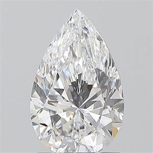 Picture of Natural Diamond 1.00 Carats, Pear with  Cut, D Color, FL Clarity and Certified by GIA