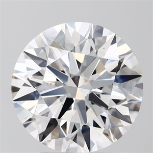 Picture of Lab Grown Diamond 3.89 Carats, Round with Ideal Cut, D Color, VS2 Clarity and Certified by IGI