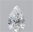 Natural Diamond 0.71 Carats, Pear with  Cut, F Color, VS2 Clarity and Certified by GIA