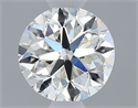 Natural Diamond 0.70 Carats, Round with Very Good Cut, H Color, IF Clarity and Certified by GIA