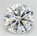 Lab Grown Diamond 3.18 Carats, Round with Ideal Cut, D Color, VVS1 Clarity and Certified by IGI