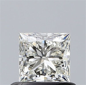 Picture of Natural Diamond 0.60 Carats, Princess with  Cut, J Color, VVS2 Clarity and Certified by GIA