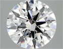Lab Grown Diamond 3.01 Carats, Round with Ideal Cut, F Color, VVS2 Clarity and Certified by IGI
