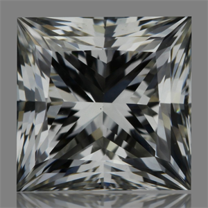 Picture of Natural Diamond 0.90 Carats, Princess with  Cut, I Color, VS1 Clarity and Certified by GIA