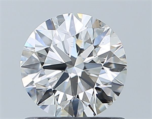 Foto Diamante Natural 0.82 quilates, Redondo , Color F, claridad SI1 y certificado GIA de