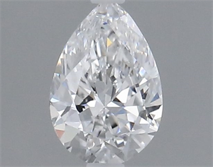 Picture of Natural Diamond 0.40 Carats, Pear with  Cut, D Color, VS2 Clarity and Certified by GIA