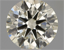 Natural Diamond 0.40 Carats, Round with Excellent Cut, L Color, SI1 Clarity and Certified by IGI