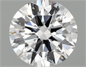 Lab Grown Diamond 1.48 Carats, Round with Ideal Cut, E Color, VS1 Clarity and Certified by IGI