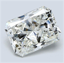 Natural Diamond 1.90 Carats, Radiant with  Cut, H Color, VS2 Clarity and Certified by GIA