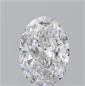 Diamante Natural 0.90 quilates, Ovalado , Color D, claridad VVS1 y certificado GIA