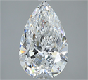 Natural Diamond 2.51 Carats, Pear with  Cut, E Color, VS2 Clarity and Certified by GIA
