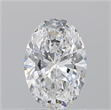 Natural Diamond 1.20 Carats, Oval with  Cut, E Color, SI1 Clarity and Certified by GIA